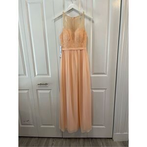 NWT AZAZIE Bridesmaid Gown in Peach Size S/XS